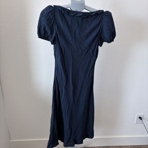 Aritzia Sunday Best Letti Dress Blue Size Small Women Milkmaid Prairie Cottage - Picture 4 of 8